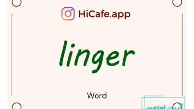 Meaning and usage of linger word