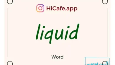 Meaning and usage of liquid word