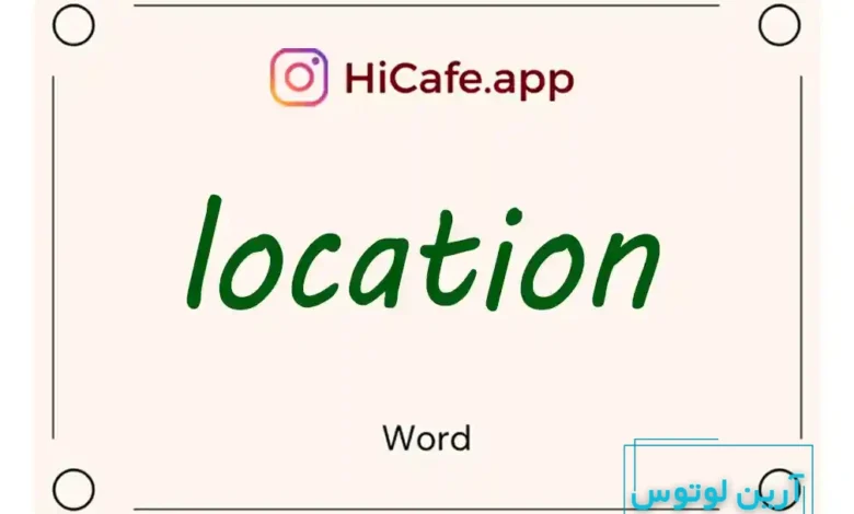 Meaning and usage of location word