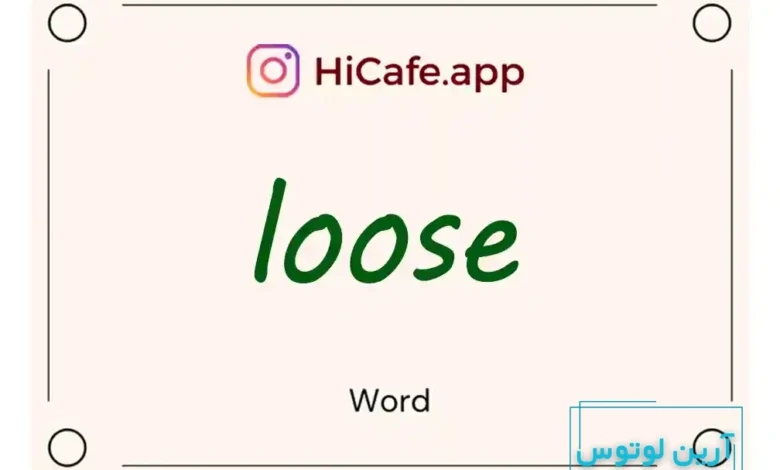 Meaning and usage of loose word