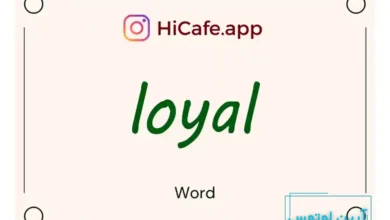 Meaning and usage of loyal word