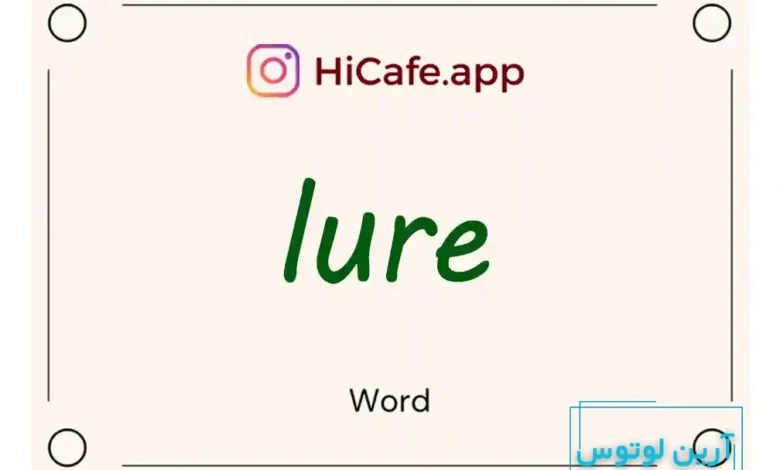 Meaning and usage of lure word