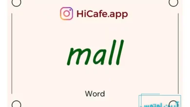 Meaning and usage of mall word