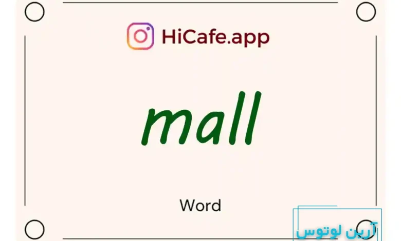 Meaning and usage of mall word