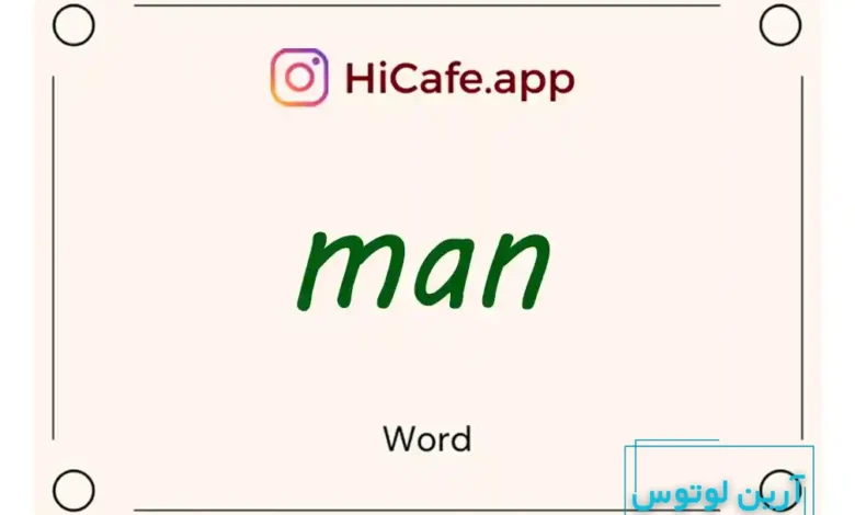 Meaning and usage of man word