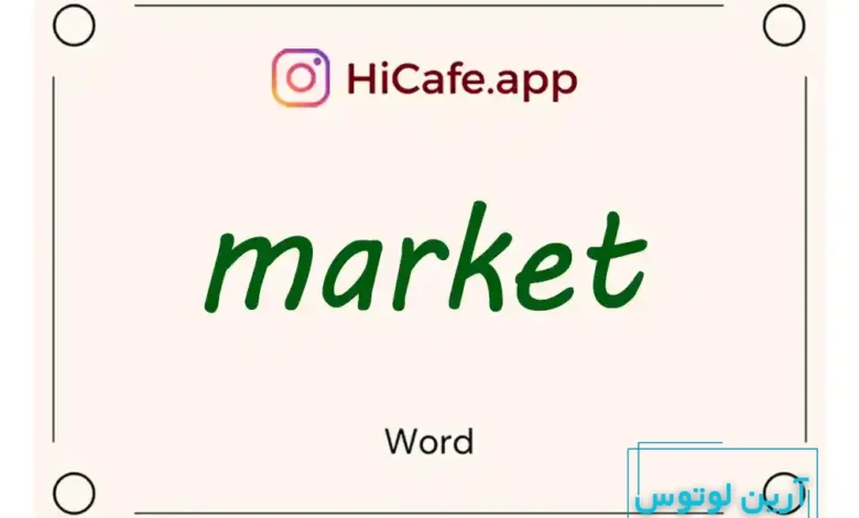 Meaning and usage of market word
