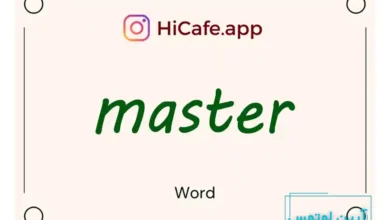 Meaning and usage of master word
