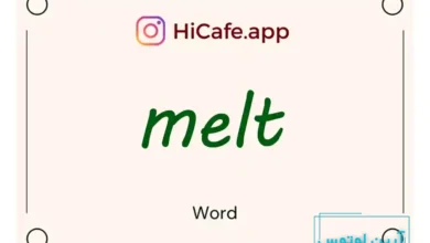 Meaning and usage of melt word