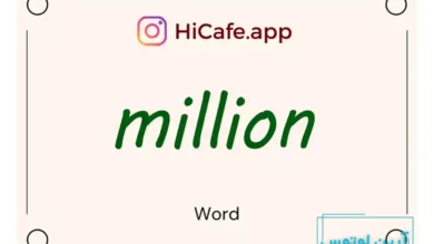 Meaning and usage of million word