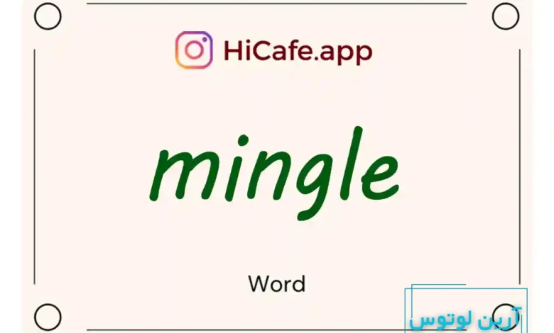Meaning and usage of mingle word