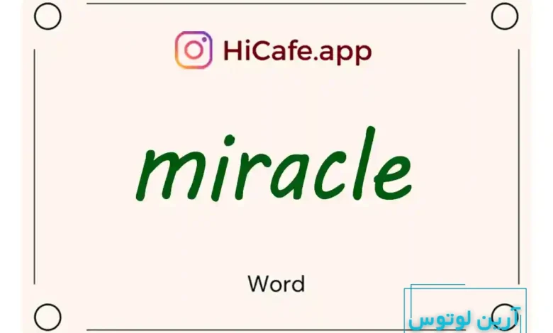 Meaning and usage of miracle word