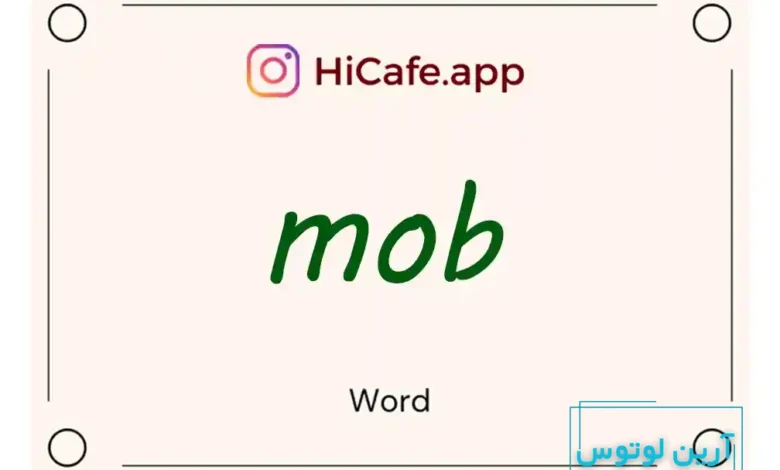 Meaning and usage of mob word