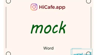 Meaning and usage of mock word