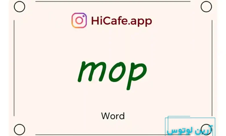 Meaning and usage of mop word