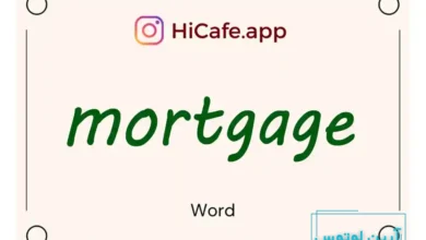 Meaning and usage of mortgage word