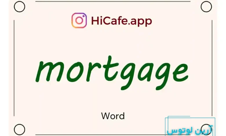 Meaning and usage of mortgage word