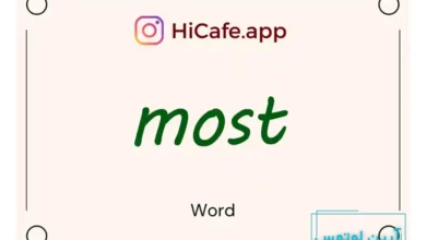 Meaning and usage of most word