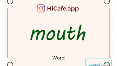 Meaning and usage of mouth word
