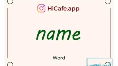 Meaning and usage of name word