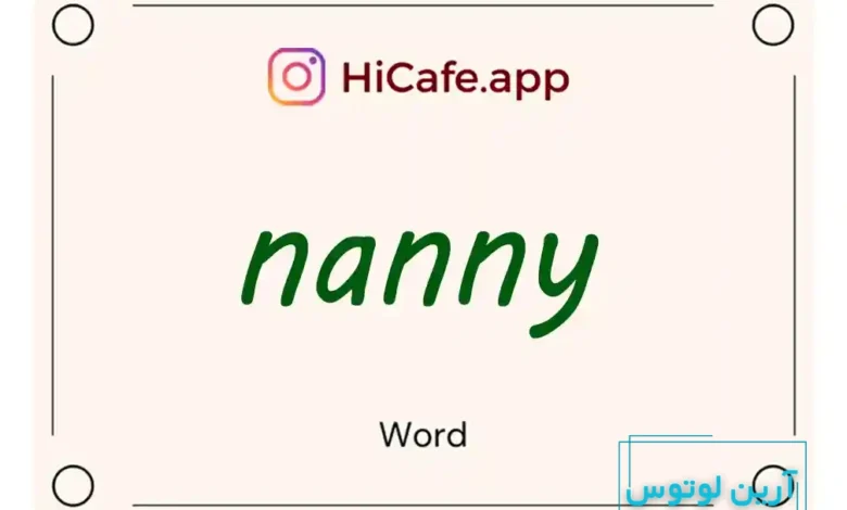 Meaning and usage of nanny word