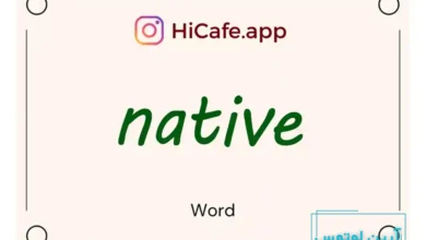 Meaning and usage of native word