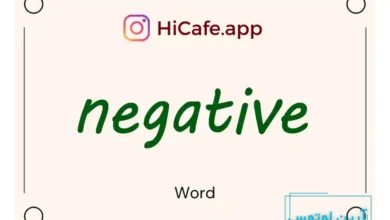 Meaning and usage of negative word