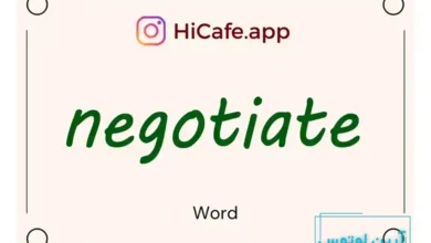Meaning and usage of negotiate word