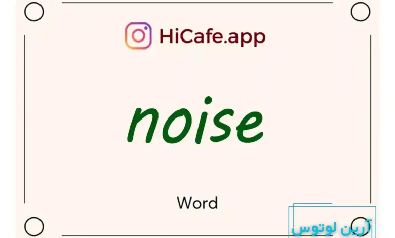 Meaning and usage of noise word