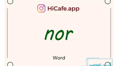 Meaning and usage of nor word