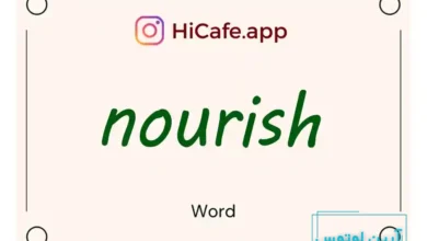 Meaning and usage of nourish word