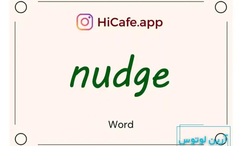 Meaning and usage of nudge word