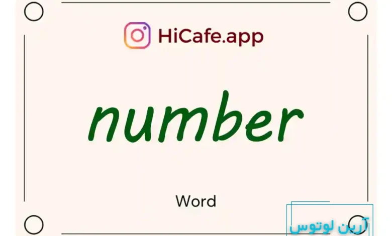 Meaning and usage of number word