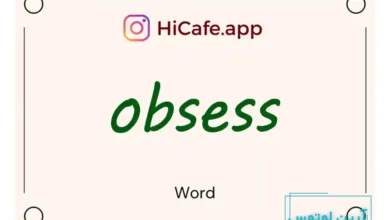 Meaning and usage of obsess word