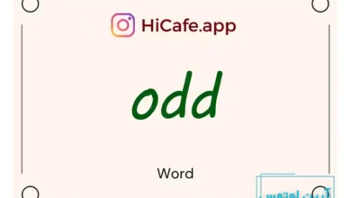 Meaning and usage of odd word