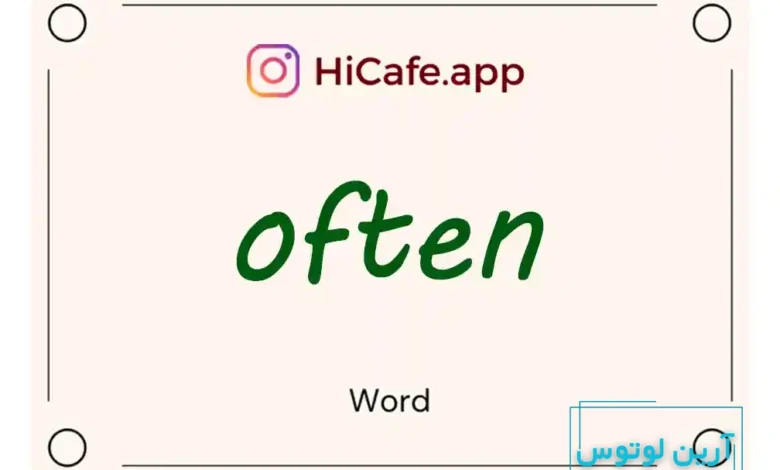 Meaning and usage of often word
