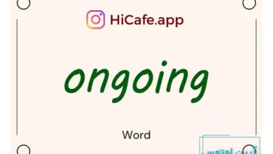 Meaning and usage of ongoing word