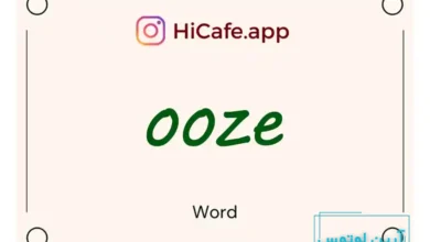 Meaning and usage of ooze word
