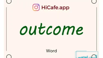 Meaning and usage of outcome word