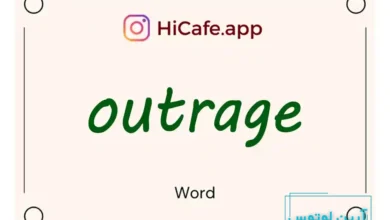 Meaning and usage of outrage word