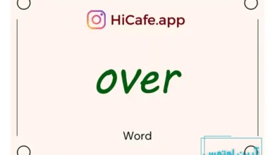 Meaning and usage of over word