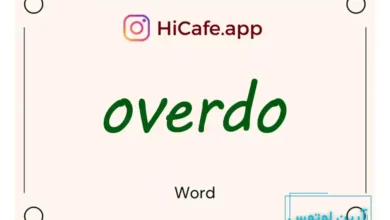 Meaning and usage of overdo word