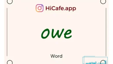 Meaning and usage of owe word