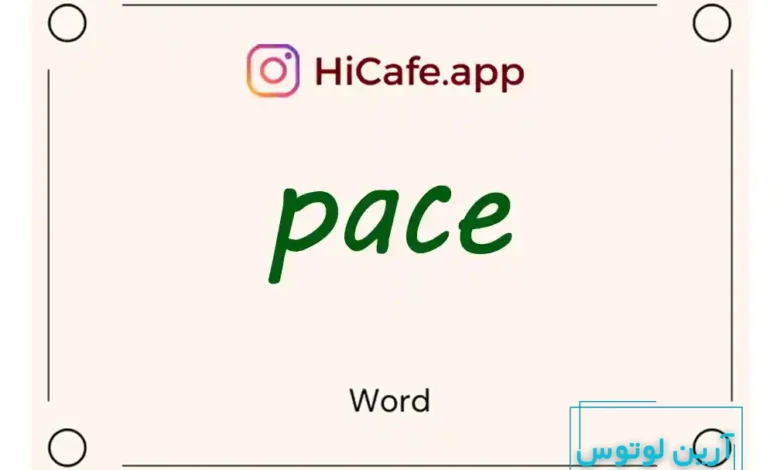 Meaning and usage of pace word