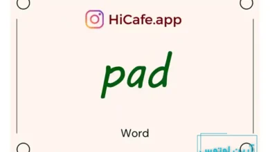 Meaning and usage of pad word