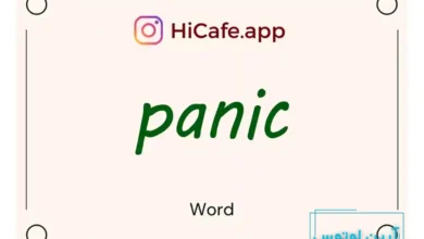 Meaning and usage of panic word