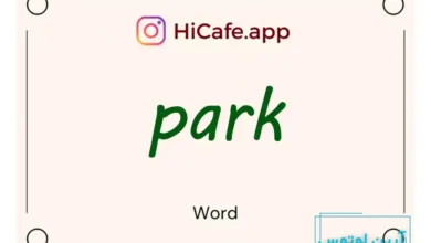 Meaning and usage of park word
