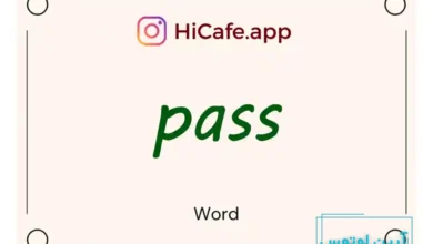 Meaning and usage of pass word