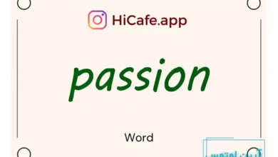 Meaning and usage of passion word