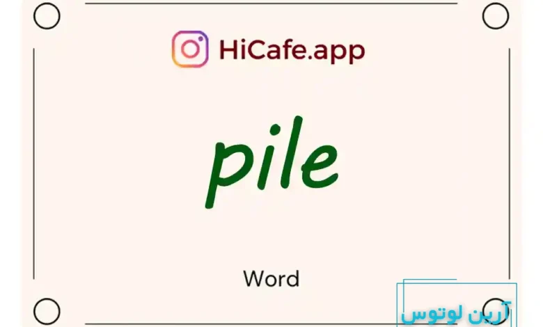 Meaning and usage of pile word