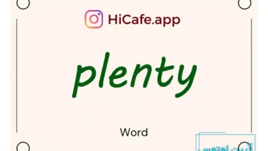 Meaning and usage of plenty word